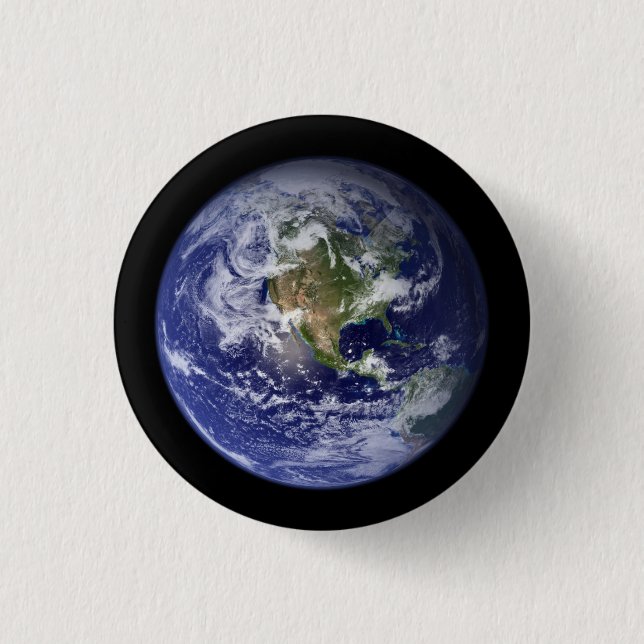 Chapa Redonda De 2,5 Cm Mundo (Anverso)