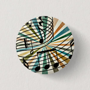 Chapa Redonda De 2,5 Cm Música