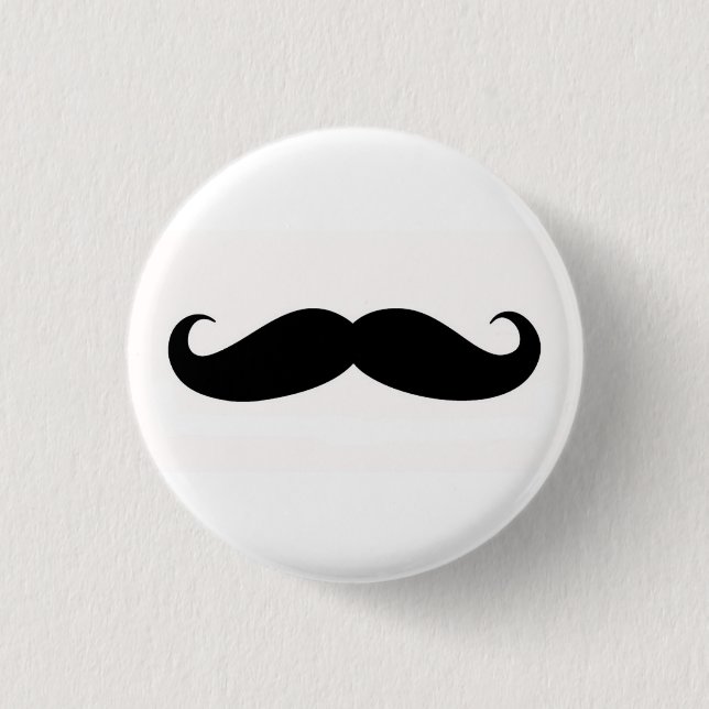Chapa Redonda De 2,5 Cm Mustachify Pin (Anverso)