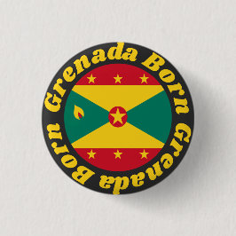 Chapa Redonda De 2,5 Cm Nacido en Granada | Colorida bandera granadina ama