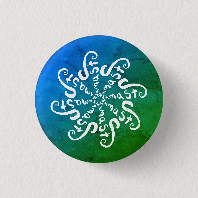 Chapa Redonda De 2,5 Cm Namaste Mandala (Anverso)