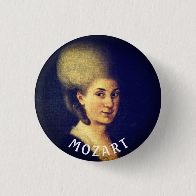 Chapa Redonda De 2,5 Cm Nannerl Mozart (Anverso)