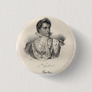 Chapa Redonda De 2,5 Cm Napoleón el Grande