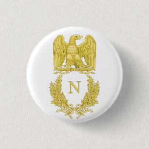 Chapa Redonda De 2,5 Cm Napoleón Emperador