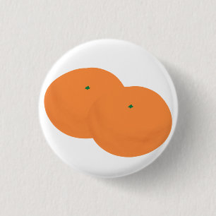 Chapa Redonda De 2,5 Cm Naranjas Frutas Duo Jugosas Frescas