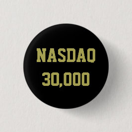 Chapa Redonda De 2,5 Cm NASDAQ 30000 Stock Market Celebration
