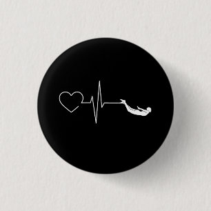 Chapa Redonda De 2,5 Cm Natación latido