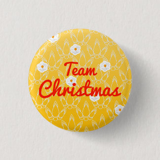 Chapa Redonda De 2,5 Cm Navidad del equipo