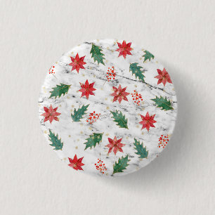 Chapa Redonda De 2,5 Cm Navidades blancos arte de las uñas