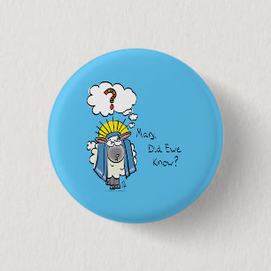 Chapa Redonda De 2,5 Cm Navidades cristianos graciosos, Personalizado de o