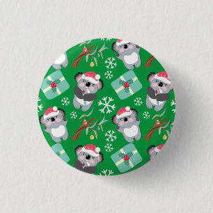 Chapa Redonda De 2,5 Cm Navidades de Cute Koala