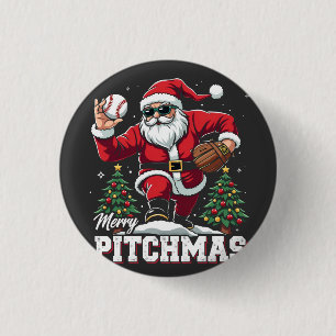Chapa Redonda De 2,5 Cm Navidades de Merry Pitchmas