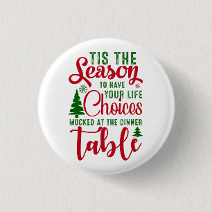 Chapa Redonda De 2,5 Cm Navidades diseñan la temporada de elecciones