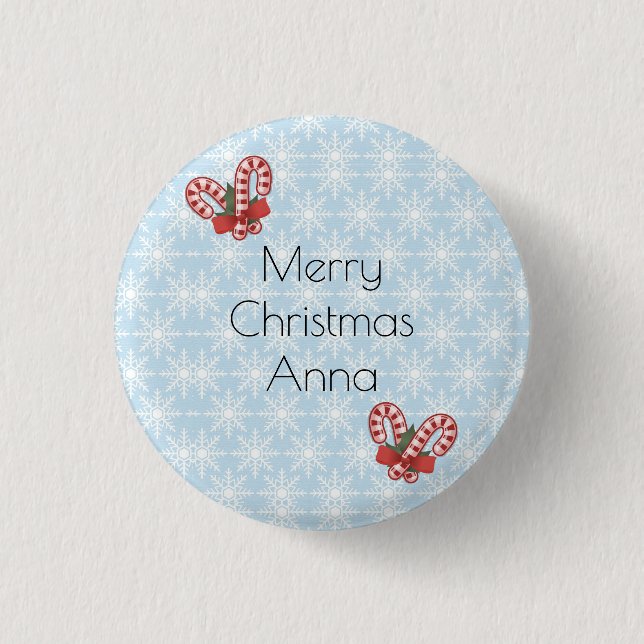 Chapa Redonda De 2,5 Cm Navidades hermosos y fascinantes (Anverso)