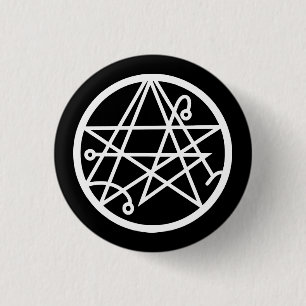 Chapa Redonda De 2,5 Cm Necronomicon (white)