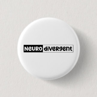Chapa Redonda De 2,5 Cm Neurodivergente | Conciencia sobre la neurodiversi