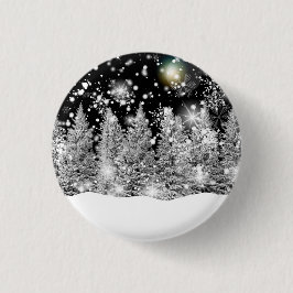 Chapa Redonda De 2,5 Cm Nevada en el solsticio de invierno