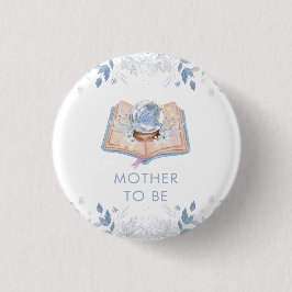 Chapa Redonda De 2,5 Cm New Chapter Snowball Mother To Be Baby Shower