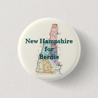 Chapa Redonda De 2,5 Cm New Hampshire para Bernie 2016