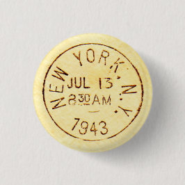 Chapa Redonda De 2,5 Cm New York City 1943