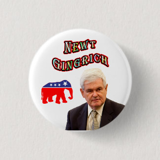 Chapa Redonda De 2,5 Cm Newt Gingrich 2012