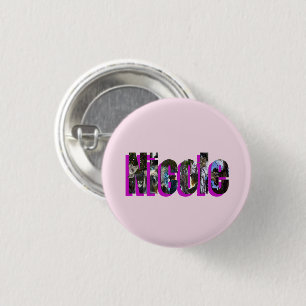 Chapa Redonda De 2,5 Cm "Nicole" Nombre Hecho Con Koalas,