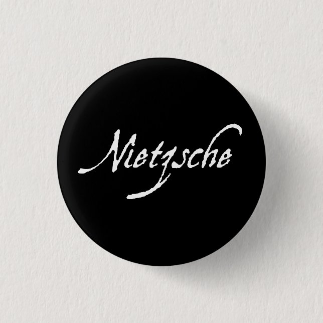 CHAPA REDONDA DE 2,5 CM "NIETZSCHE " (Anverso)