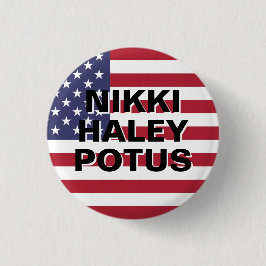 CHAPA REDONDA DE 2,5 CM NIKKI HALEY POTUS