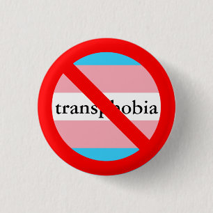 Chapa Redonda De 2,5 Cm ningún transphobia permitido
