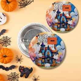 Chapa Redonda De 2,5 Cm Niños fantasmales fiesta de Halloween