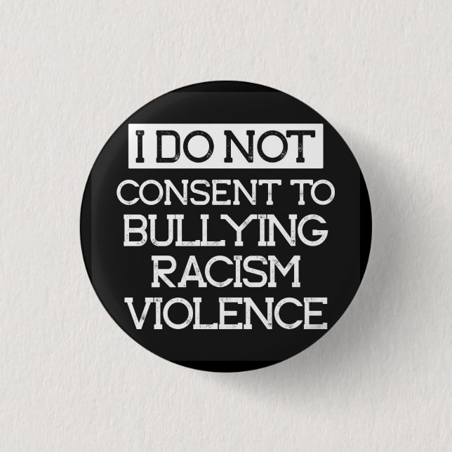 Chapa Redonda De 2,5 Cm No consiento (Anverso)