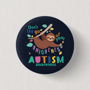 Chapa Redonda De 2,5 Cm No Dejes Ir Tu Unicidad Conciencia del Autismo