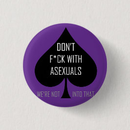 Chapa Redonda De 2,5 Cm No hace el f*ck con asexuals