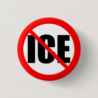 Chapa Redonda De 2,5 Cm "NO ICE" protest