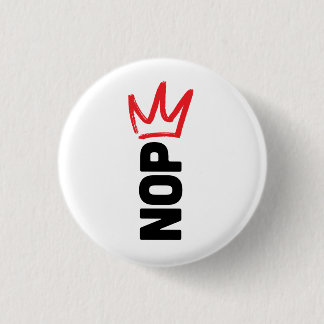 Chapa Redonda De 2,5 Cm No Kings / NOPE button