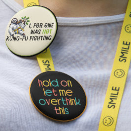 Chapa Redonda De 2,5 Cm No Kung-Fu luchando