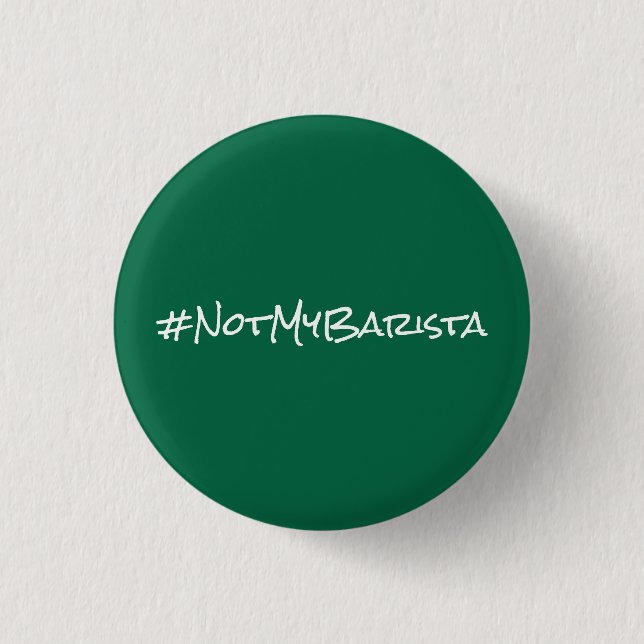 Chapa Redonda De 2,5 Cm # no mi Barista (Anverso)