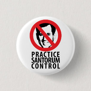 Chapa Redonda De 2,5 Cm No Rick Santorum en 2012