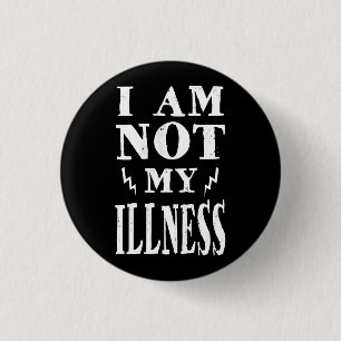 Chapa Redonda De 2,5 Cm No soy mi enfermedad