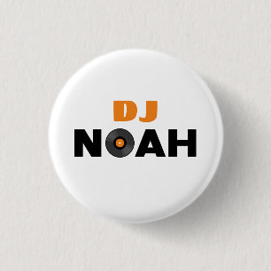 Chapa Redonda De 2,5 Cm Noah DJ