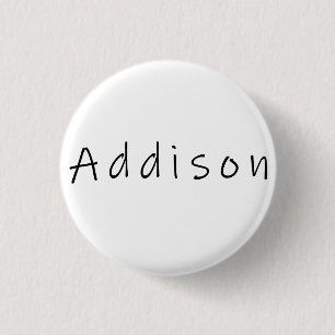 Chapa Redonda De 2,5 Cm Nombre de Addison, Fort Addison