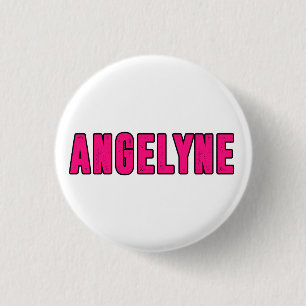 Chapa Redonda De 2,5 Cm Nombre de Angelyne