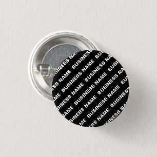 Chapa Redonda De 2,5 Cm Nombre editable repetido en negrita Simple blanc