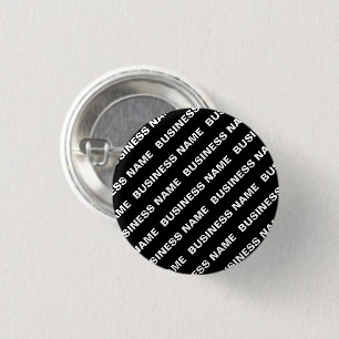 Chapa Redonda De 2,5 Cm Nombre modificable repetible negrita   Blanco negr