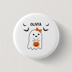 Chapa Redonda De 2,5 Cm Nombre personalizado Halloween Boo Compras