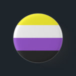 Chapa Redonda De 2,5 Cm NonBinary Flag<br><div class="desc">Bei uns findest du eine einzigartige Kollektion mit moderne,  coole und lustige NonBinary Pride Motive. Stöbere durch unsere Vielfalt und finde jetzt Dein passendes Lieblingsteil!</div>