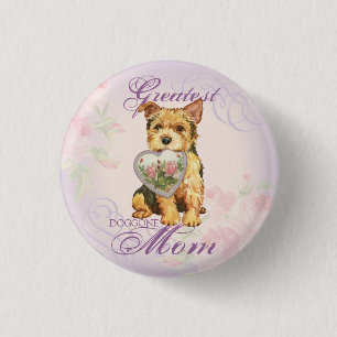 Chapa Redonda De 2,5 Cm Norwich Heart Mom