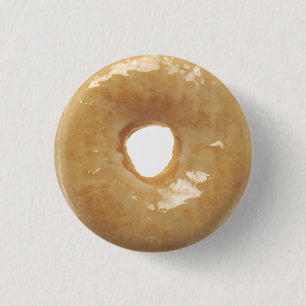 Chapa Redonda De 2,5 Cm Novedad Glazed Donut