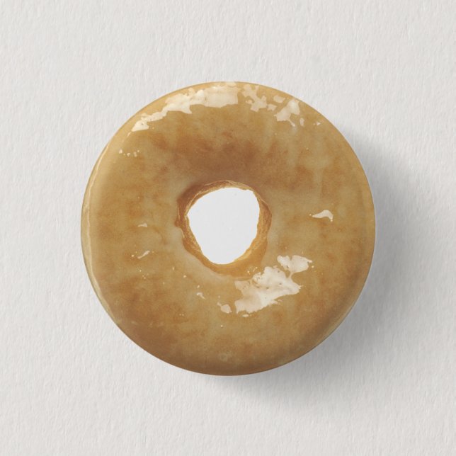 Chapa Redonda De 2,5 Cm Novedad Glazed Donut (Anverso)
