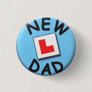 Chapa Redonda De 2,5 Cm Nueva insignia del papá